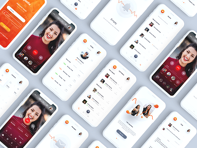 #2 Video chat app 🤳 application chat app communication concept design designer interface mobile ui ux video app