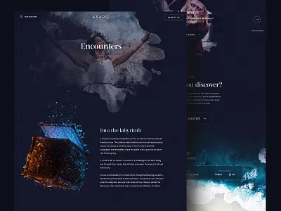 Asaro – Case studies brand branding clean interaction interface landing page minimal travel typography ui underwater ux web web design website