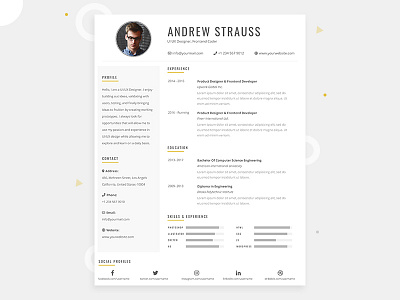 Free Resume Template PSD cv cv design cv resume cv template free cv free cv template free resume freepsd psd resume