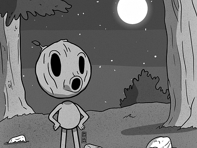 The Wood Man | Inktober Day 22 drawing hilda inking inktober inktober2018