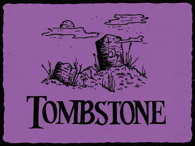 T is for Tombstone alphabet cemetery color graves halloween handlettering handmade illustration illustrator inktober lettering spooky tombstone typography