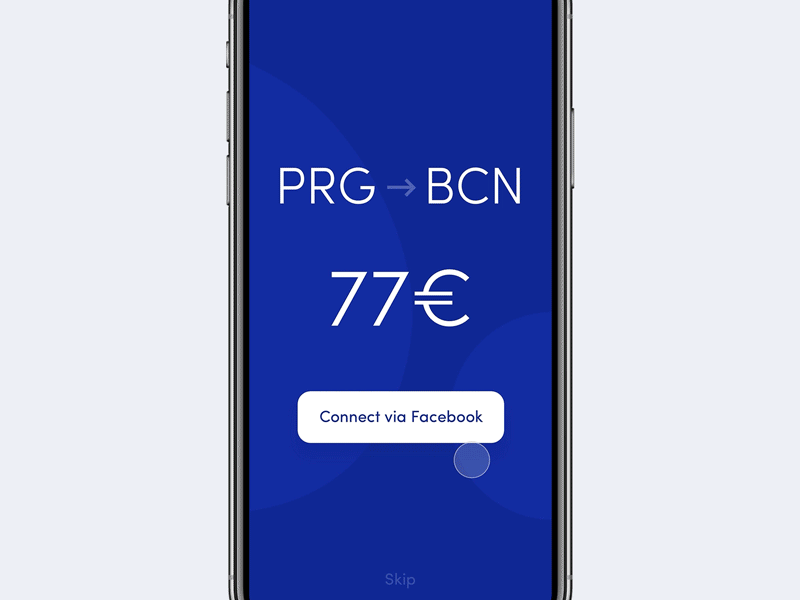 Dating Air App animation app blue clean concept design flat interface mobile principle simple space ui