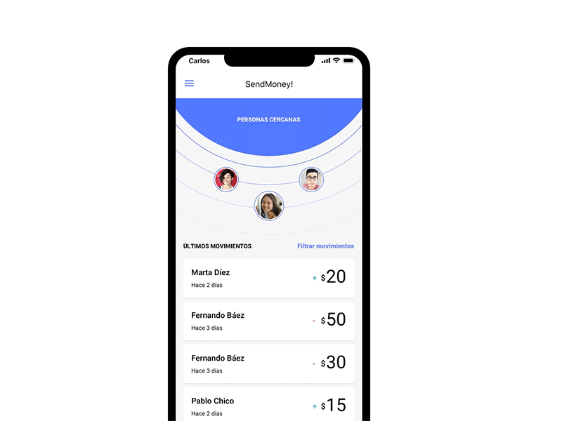 Bank transfer detail animation app bank gif minimal principle transfer ui ux