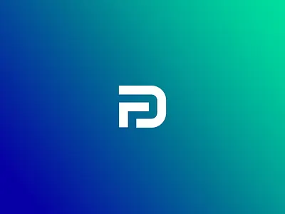 Fd Monogram icon letters logo minimal monogram typography