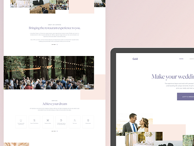 Gold Catering - Homepage clean concept design flat homepage design landing page minimal responsive typography ui ui ux uidesign user interface ux web web design website
