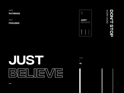 Type \ 05 - Inspirational black color concept contrast creative design font inspiration motivation poster poster art shape type type art type daily typography white