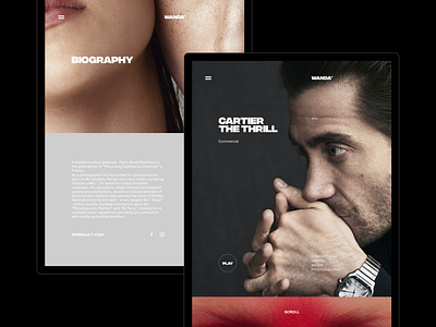 Wanda iPad version design interface ipad main minimal promo site ui ux wanda web website