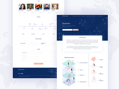 Bystander- Website📈 blockchain crypto cryptocurrency currency design ethereum ethworks flat ico illustration landing typography ui ux web website
