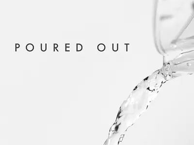 Poured Out branding design flat icon identity illustration illustrator lettering logo minimal type typography website