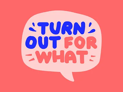 VOTE! activism typography voting