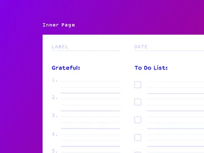 UI - Personal Diary clean diary gradiant melbourne uidesigner white