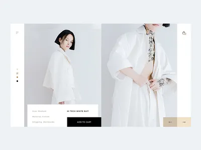 Minimalistic Product Page asia cart concept design e commerce fashion fashion app grid minimalism minimalist photoshop product card slider suit ui ux web web design white