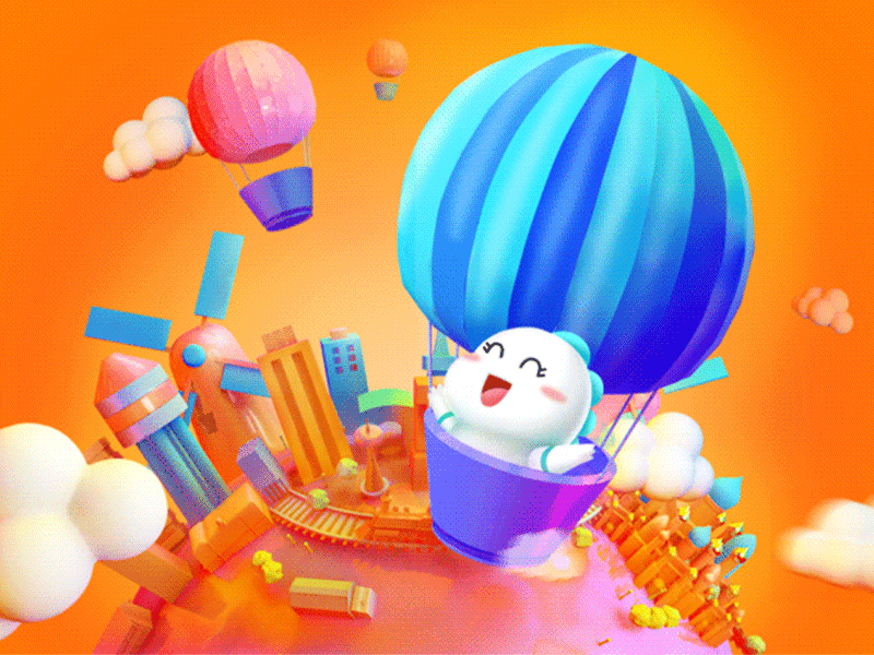 travel all over the world c4d design dribbble h5 hello