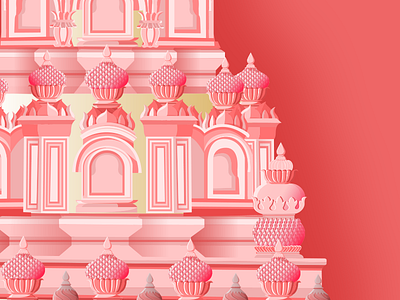 Indian Temple Architecture and Designs architechture creative hinduism illustration illustration art indian art temple