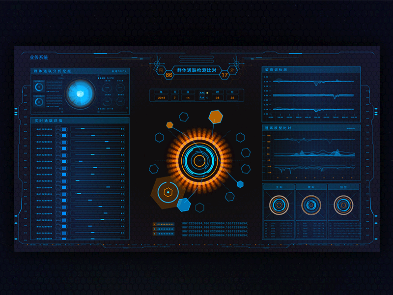 Starting screen of large screen data monitoring system