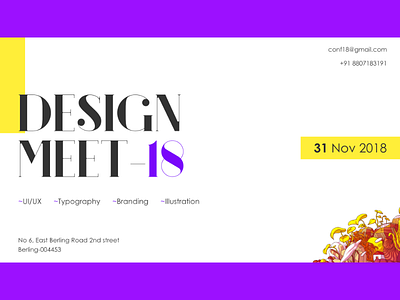 Design Meetup chennai design meetup minimal minimalistic people poster