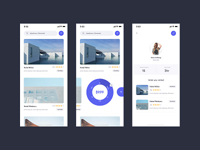 Hotel booking app app design booking booking app hotel hotel app minimal minimal app profile
