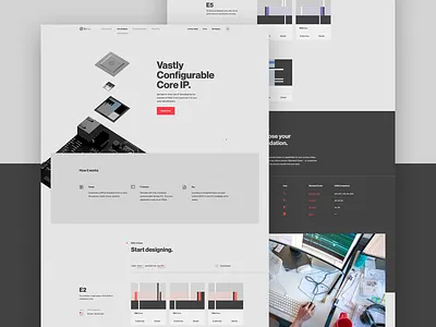 SiFive Core Designer design hero layout parallax type typography ui ux web