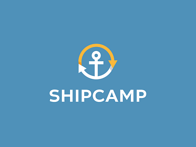 Shipcamp Logo Design Project anchor blue branding clever logo creative cycle design icon identity logo logo design logo designer logo icon marine recycle resale sale ship smart logo smart logos
