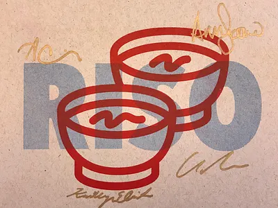 We got a RISO! design riso risograph risoprint thumbtack typogaphy