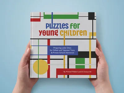 Puzzles for young children Cover bauhaus book children book illustration colorful colors cover geometric illustration piet mondrian print