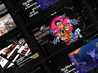 Collection of works-01 android design dribbble illustration illustrations ui ux