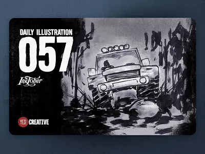 Daily Illustration 57 - Inktober No.23 Muddy. artdaily artwork brushpen creative dailychallenge digitalpainting habit handdrawn happy illustration illustrator ink inktober inktober2018 muddy process