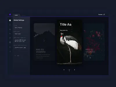 AMP Stories amp dark dark app dark theme interface stories ui ux web web desgin