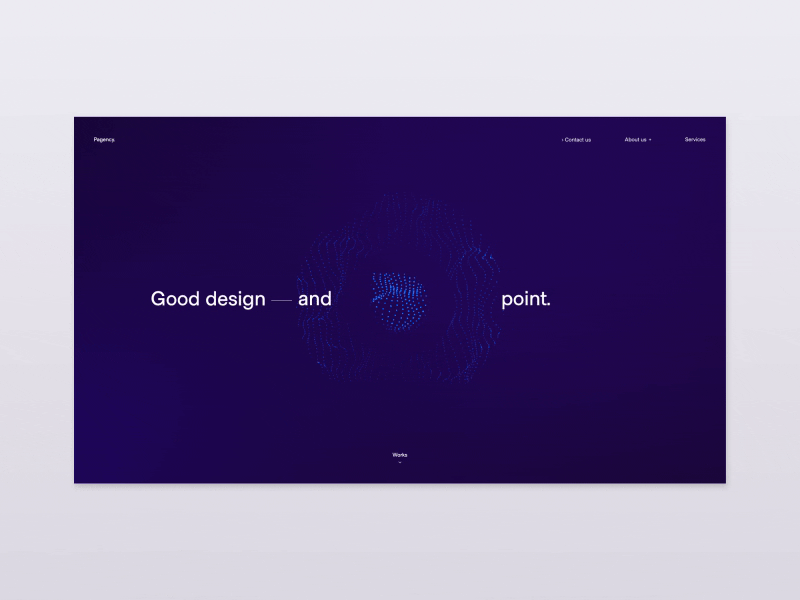Homepage 2d animation blue clean colorful dark design gif gradient ui ux vector web website