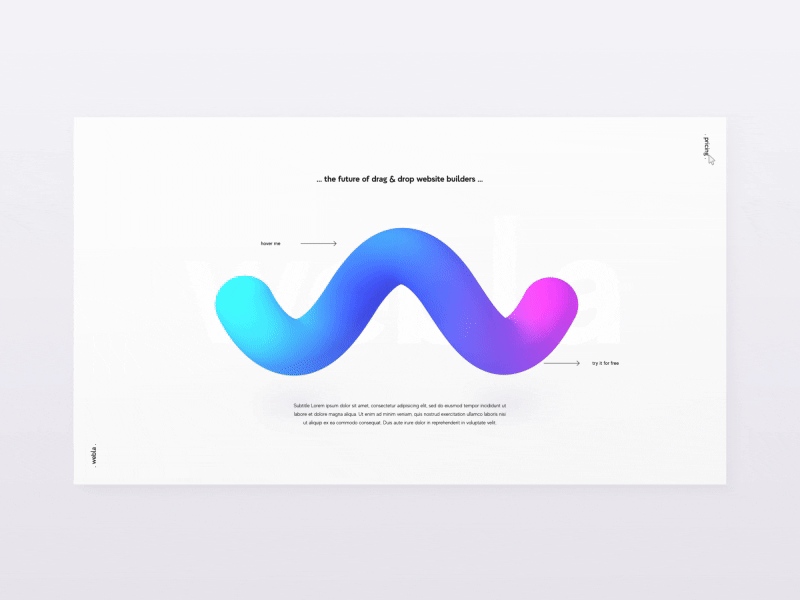 Pricing 2d 3d blue clean colorful design gif minimal ui ux web website white