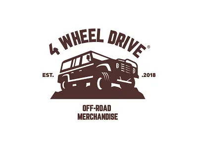 4WHEELDRIVE car logo icon off road off road logo symbol truck truck logo wheel