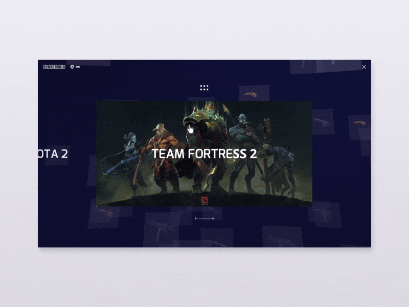 View 2d blue clean dark design gif interaction interaction design ui ux web webapp website