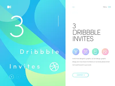 3 Dribbble Invites 3 dribbble invites design hiwow ux