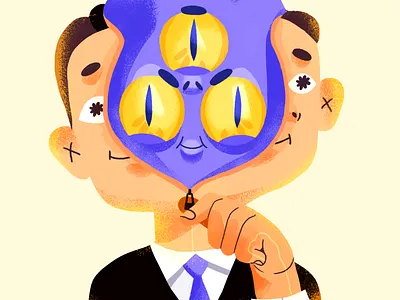 All year round costume alien character costume design flat halloween illustration scary