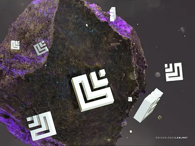 Floating Rocks + Logos 3dsmax after effects dark experiement grunge logo mograph photoshop redshift3d