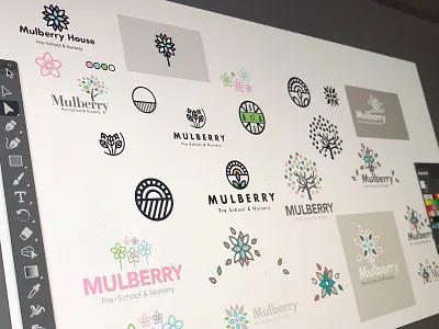 Branding branding color ideas illustartor logo nursery