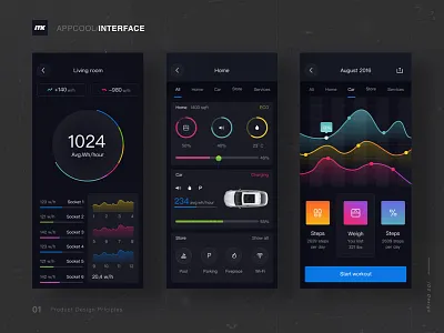 Car Interface ui ux 商标 手绘 插图 活版印刷 美丽 设计