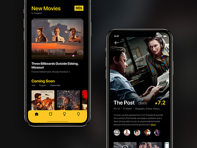 #2 Shots for Practice app black dark ios mobile movie ui