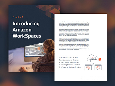 eBook Spread amazon aws cloud ebook illustration navy print pullquote quote red