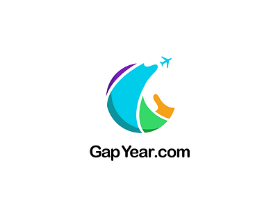 GapYear.com airline art branding design grapics icon illustration logo logodesign mockup mockup design modern newyork plane symbol travel typography vector website world