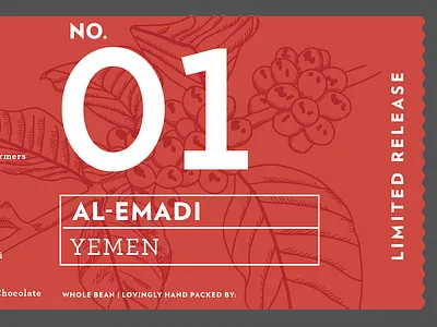 WIP-Carabello Coffee Limited Release Coffee label carabello coffee coffee label packaging speciality coffee