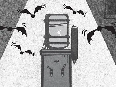 Batty bats cooky creepy halloween mysterious office spooky water cooler workplace