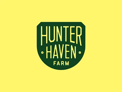 HHF Badge badge branding design farm hunter illustration logo mark mcwhorter seth typography