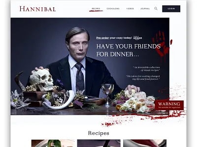 Mocktober 2018 - Hannibal challenge design halloween hannibal mocktober mocktober 2018 ui website