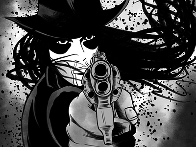 Deathface Ginny | Inktober Day 26 art comics drawing inking inktober inktober 2018 pretty deadly