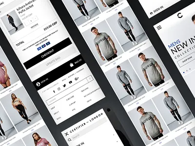Certified London - Shopify Ecommerce website ecommerce ecommerce design mobile products shopify website