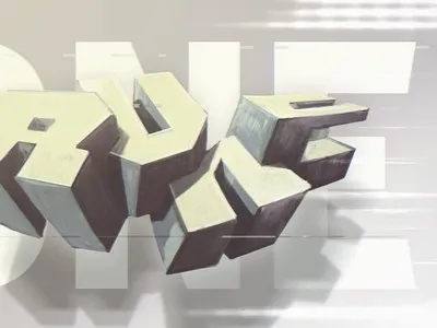 Rune 1 - Saturday Workout 3d art design drawing graffiti illustration quality typography