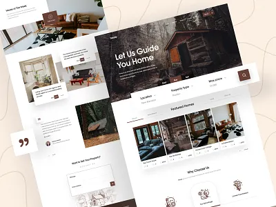 Real Estate Landing Page 2018 trends architecture business buy sell design ecommerce home home agent housing illustration interior landing page luxury properties property real esate real estate agency web webpage website