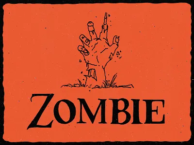 Z is for Zombie alphabet autumn black and white color dead halloween handletter handlettering handmade illustration illustrator inktober lettering living dead spooky typography walkingdead z zombie