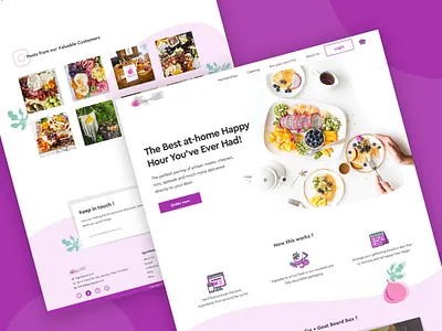 Initial concept and color variation for Fig+Goat sketch ui user interface webapp website